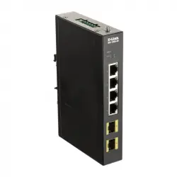 D-Link DIS-100G-6S Switch Industrial 4 Puertos Gigabit + 2 SFP