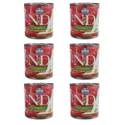Farmina ND Quinoa Skin Coat Comida Húmeda para Perros con Venado, 6x285Grs