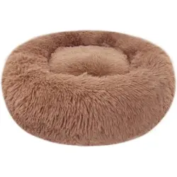 HausPets Cesta redonda peluche gatos/perros, forma donut antiestrés - Artículo 1