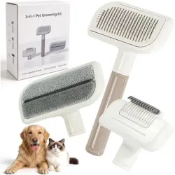HausPets Kit de aseo 3 en 1 para perros y gatos - Subpelo - Artículo 1