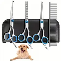 Pawffee Tijeras profesionales peluquería canina - Puntas redondas seguridad - 1 pieza