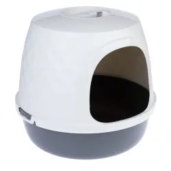 Arenero cubierto TIAKI Nebel - Gris oscuro/blanco