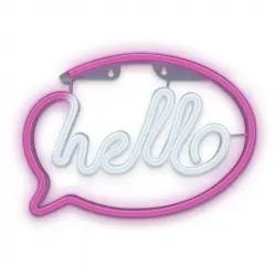 Forever Neon Led Light Hello Pink White