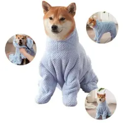 FurryFusion Bata de baño absorbente para perros - METRO
