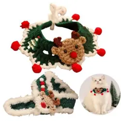IntiMeg Collar y babero navideños para gatos - Impulso
