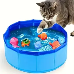 IntiMeg Cuenca de juego plegable para gatos - Una pieza