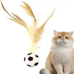 MCBOSON Balón de fútbol para gatos, juguete saltarín - 3 artículos