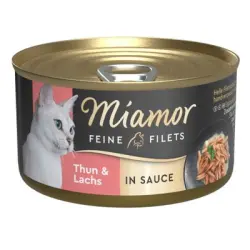 Miamor Filetes Finos en salsa 24 x 85 g - Atún y salmón