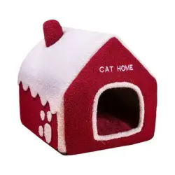 UAMLY Cama de invierno para mascotas, Casa de nieve - 1 pieza