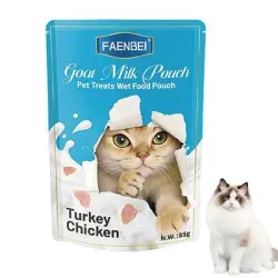 FurryFusion Comida húmeda para gatos con salmón y pollo, 4 x 85 g - Artículo 1