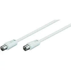 Goobay Cable Coaxial Antena 1.5m Blanco