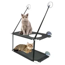 IntiMeg Hamaca para gatos de doble capa - Una pieza