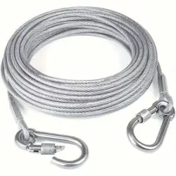 MCBOSON Correa para perros de acero inoxidable - 1 pieza