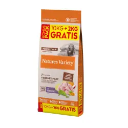 Nature's Variety Adult Medium Maxi No Grain Pienso Pavo para perros - 3 kg