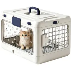 HausPets Transportín rígido plegable para gatos/perros de 50x32x31cm - Artículo 1
