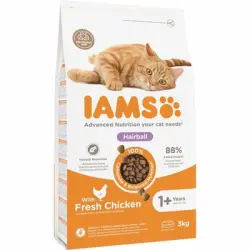 IAMS Advanced Nutrition Hairball con pollo - 2 x 3 kg - Pack Ahorro