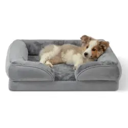 IntiMeg Cesta para perros - ortopédica, con funda extraíble - 70×58×18CM