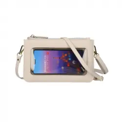Ksix Bolso Horizontal con Ventana Lateral Beige