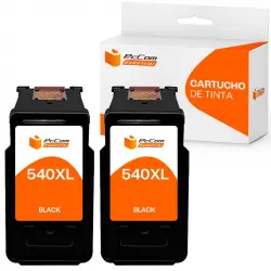 Pccom Essential HP 540XL Cartucho Tinta Compatible Negro Pack 2