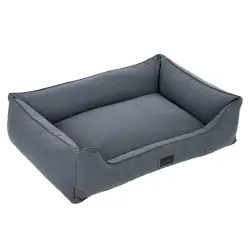 Cama Modern Living Skara, gris oscuro para perros - Talla M: 100 x 70 x 21 cm (L x An x Al)