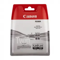 Canon PGI-520BK Pack 2 Cartuchos Originales Negro
