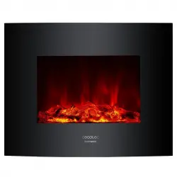 Cecotec Ready Warm 2600 Curved Flames Chimenea Eléctrica Decorativa de 26" 2000W