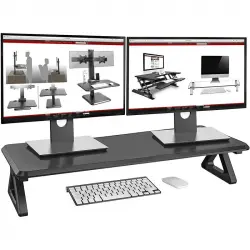 Duronic DM06-2 Elevador para Monitor/Portátil 82x30cm Máx 20Kg