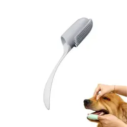 FurryFusion Juego de 4 cepillos de dientes para perros y gatos - Blanco