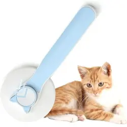 HausPets Cepillo desenredante autolimpiante para gatos de acero inoxidable - Artículo 1