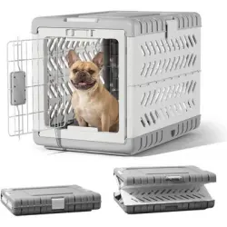 HausPets Jaula plegable perros/gatos 71x46,5x53 cm 2 ruedas, montaje - Artículo 1