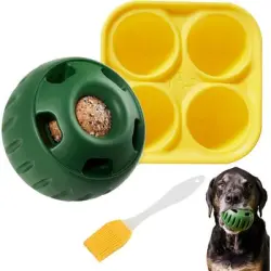HausPets Pelota para lamer – Dispensador de premios –  masticable - 3 colores