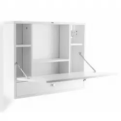 InnovaGoods Wadesk Escritorio de Pared Plegable 56x36cm Blanco