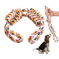 IntiMeg Cuerda de juguete para perros de 60 cm - Una pieza