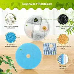 IntiMeg Fuente de agua de acero inoxidable para gatos y perros - Regadera