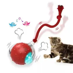 IntiMeg Pelota interactiva para gato rojo - Rojo