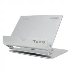 Tooq PH0002-S Soporte de Sobremesa plata para Smartphone/Tablet hasta 10"