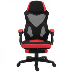 Vinsetto Silla Gaming Ergonómica Reclinable Roja/Negra