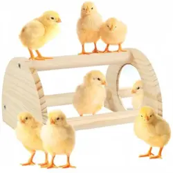 ZooVenture Percha de madera para gallinas y gallinero - Con espejo