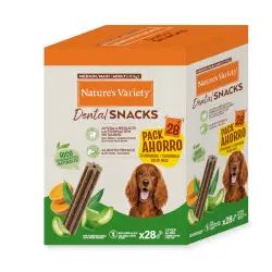 Nature's Variety Medium/Maxi Adult Dental Snacks para perros - 28 barritas