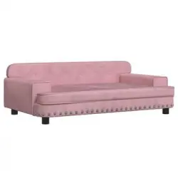 Cama Para Perros De Terciopelo Rosa 90x53x30 Cm Vidaxl