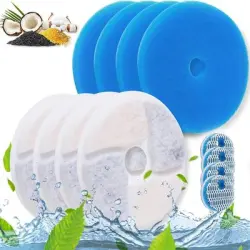 IntiMeg Fuente de agua para gatos y perros - 4 piezas