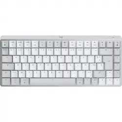 Logitech MX Mini Mechanical for Mac teclado Oficina Bluetooth Teclado Francés Gris, Blanco