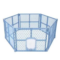 Parque TIAKI Playpen 6 esquinas para cachorros y gatitos - 150 x 170 x 66 cm (L x An x Al)