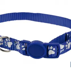 Collar para Gatos con Cascabel | Medidas: 1 cm x 32 cm cm | Color Azul