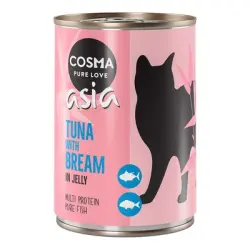 Cosma Asia en gelatina 6 x 400 g - Atún con besugo