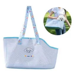 FurryFusion Bolso bandolera para perros y gatos - Azul M
