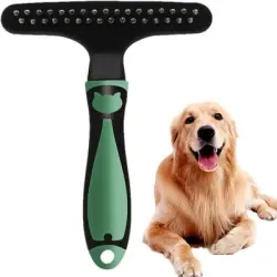 FurryFusion Peine para mascotas. Elimina el pelo y los nudos - Verde
