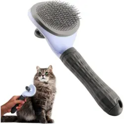 Pawffee Cepillo autolimpiante para gatos, elimina eficazmente el subpelo. - 1 pieza