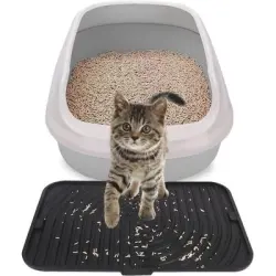 UAMLY Alfombrilla de silicona para arena de gato - 1 pieza