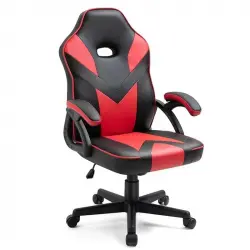 Wellhome Silla Gaming Universal con Reposabrazos Roja